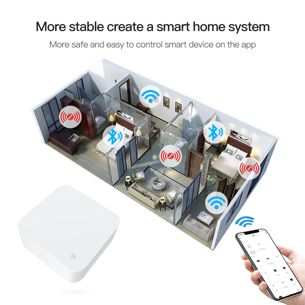 Tuya Gateway In Smart Hub Zigbee Bluetooth And Ir For Home Automation